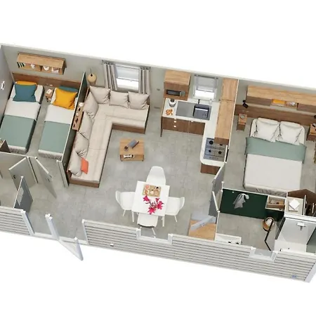 Mobil 708 Chez Eric Et Valerie, Calme Et Ombrage. * Les Mathes